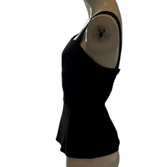 CAbi 552 Over The Moon Charcoal Gray Ponte Bustier Peplum Top Size 6 - Picture 5 of 15